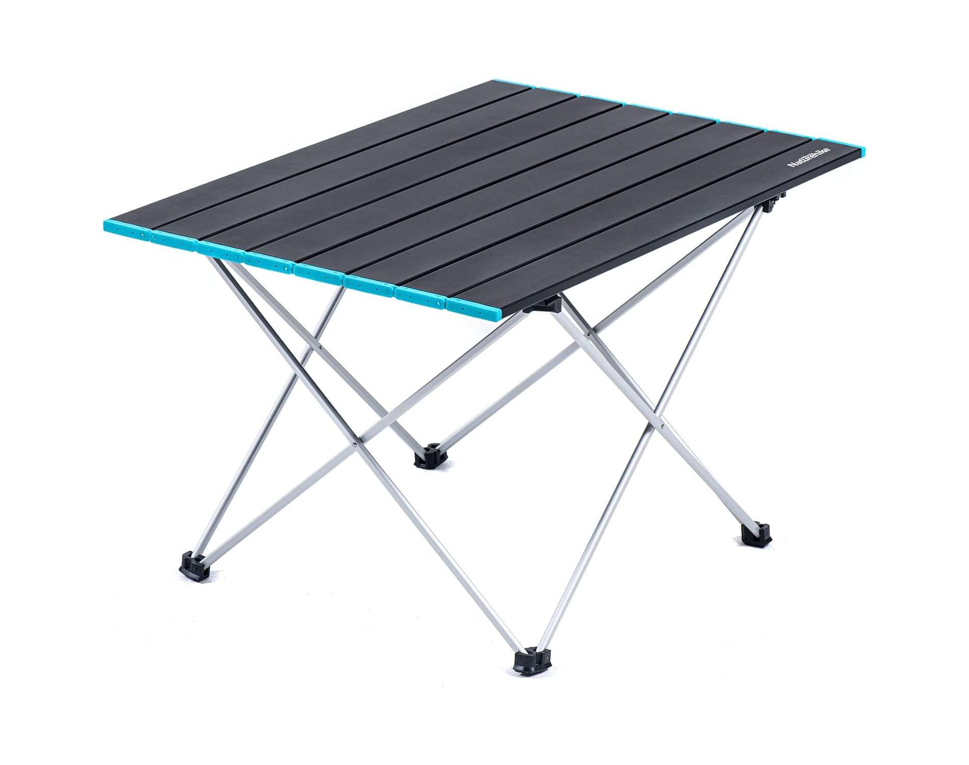 Naturehike FT08 Portable Camping Table, Ultralight Aluminum Folding Beach Table with Carry Bag for Outdoor Cooking, Picnic, Camp, Boat, Travel