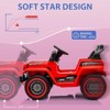 12V Kids Electric Car, 4 Wheeler Electric Vehicles with Remote Control, Spring Suspension, 3 Speeds - 4 of 4