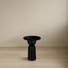 Royal Hampton 12 Inch Round Side End Table with Turned Pedestal Base, Mango Wood in Matte Finish - 3 of 4
