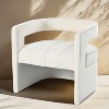 CAVINAS Velvet Accent Chair with Curved Backrest,Fully Upholstered Living Room Chairs,Reading Chairs for Living Room - 2 of 4