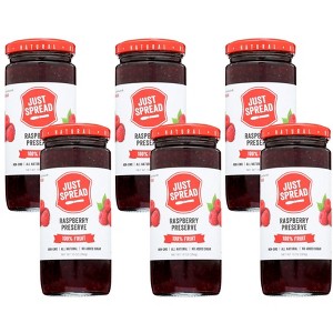 Just Spread Raspberry Preserve 100% Fruit - Case of 6/10 oz - 1 of 4