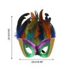 Unique Bargains Sequined Feathers Party Mask 1 Pc - 2 of 4