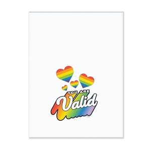 Pride Valid Rainbow Hearts Dish Towel - 1 of 1