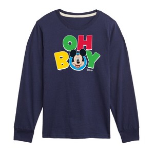 Boys' - Disney - Oh Boy Long Sleeve Graphic T-Shirt - 1 of 4