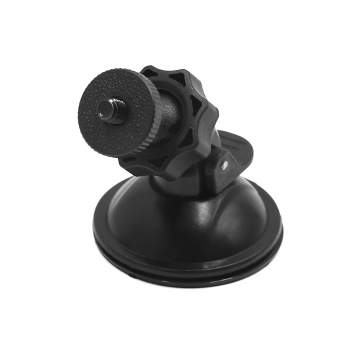 Unique Bargains 6mm Thread Dia Car Driving Recorder Navigation Base Suction Cup Mount Holder Black