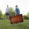 Skip's Garage | Dark Panel Wood All-Weather Cornhole Boards - ACA Sig Pro Series - 2 of 4
