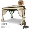 11x11 Foot Instant Gazebo, Double Roof Canopy with Removable Mesh Walls, Includes 4 Sandbags, Perfect for Backyard, Garden, Camping Events - 2 of 4
