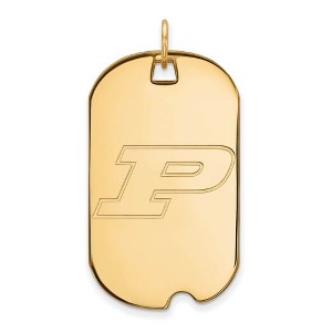 Black Bow Jewelry 14k Yellow Gold Plated Sterling Silver Purdue Boilermakers NCAA Large Pendant - 1 of 3