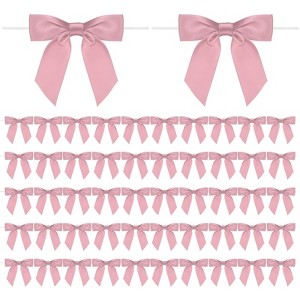 Unique Bargains Polyester Multipurpose Use Durable Flexible Gift Wrap Bows 50 Pcs - 1 of 4