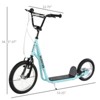Maggift Kick Scooters Youth Scooter Kick Scooter with Adjustable Handlebar Front and Rear Dual Brakes Inflatable Wheels, Blue, 53.3"*22.8"*34.8" - 3 of 4