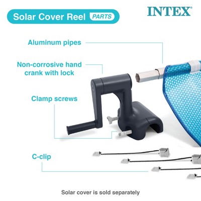 Adjustable Aluminum Solar Pool Cover Reel with Locking Mechanism