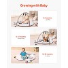 Baby Play Gym Mat with 5 Sensory Toys, Light-Up Musical Duck, Mirror, Cloth Book, and Tummy Time Pillow for Newborn to 18 Months - 3 of 4