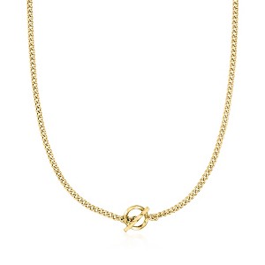 Pure Collection by Ross-Simons Italian 18kt Gold Vermeil Curb-Link Toggle Necklace - 1 of 4