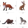 16-Piece Baby Forest Animal Figurines Set, Woodland Creature Toys for Nature-Themed Cake Decor and Kids' Gifts - 4 of 4