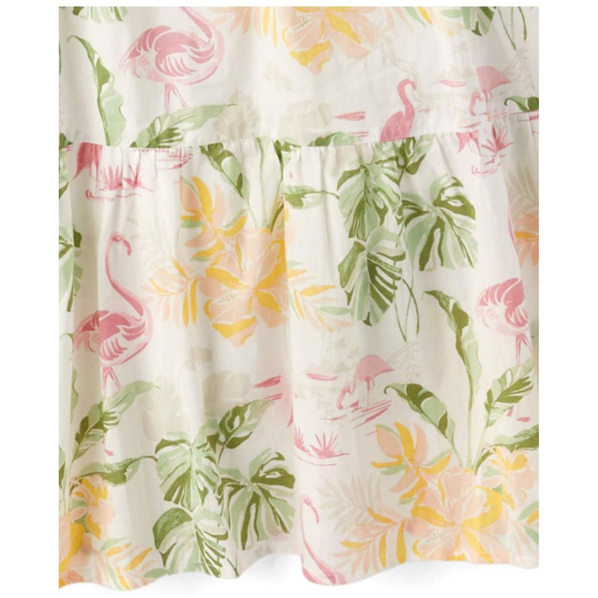 The Children's Place Womens Matching Family Short Sleeve Tropical Midi Tiered Dress - thumbnail 4