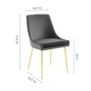 Modway Viscount Performance Velvet Dining Chairs - Set of 2 - 3 of 4