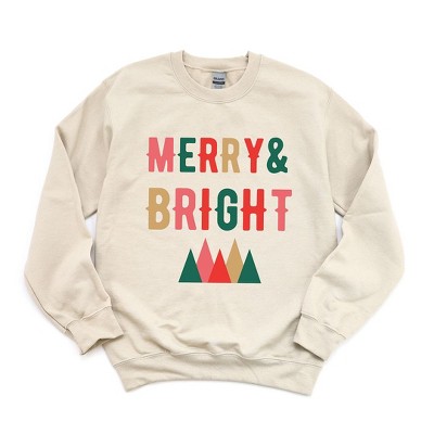 Simply Sage Market Women's Graphic Sweatshirt Merry and Bright Mountains
