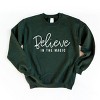 Simply Sage Market Believe In The Magic Sweatshirt - M - Forest - 2 of 4