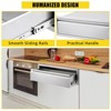 Outdoor Kitchen Drawers, 17.8W x 20.2H x 12.2D Inch, Flush Mount Double BBQ Drawer, Stainless Steel BBQ Island w/Handle, for Outdoor Kitchens Patio - 4 of 4
