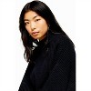 Women's Oversize Rib Knit Mock Neck Pullover Sweater - Topshop - 3 of 3