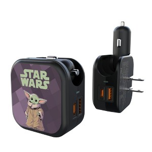 Star Wars: The Mandalorian Grogu Color Block 18-Watt 2 in 1 USB A/C Charger - 1 of 3
