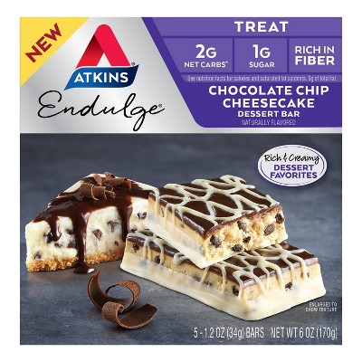 Atkins Nutrition Bars - Choco Cheesecake Dessert - 5pk