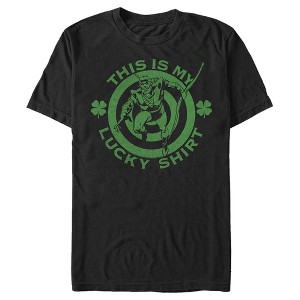 Men's Justice League St. Patrick's Day Green Arrow This is my Lucky Shirt T-Shirt - 1 of 4