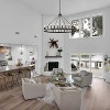 BAOURE 53 Inch Large Black Wagon Wheel Chandelier, 20-Light Farmhouse Rustic Pendant Lights, Round Light Fixtures for Outdoor Porch High Ceiling - 4 of 4