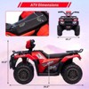 12V Kids Ride on ATV for Toddlers,High/Low Variable Speed Ride on Electric Vehicle,w/Led Lights,Music - 3 of 4