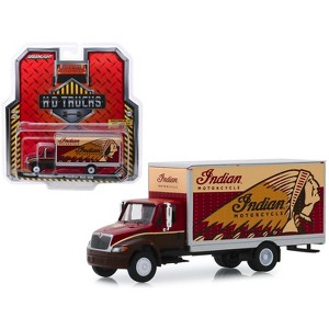 International Durastar Box Van "Indian Motorcycle" "H.D. Trucks" Series 17 1/64 Diecast Model by Greenlight - 1 of 3