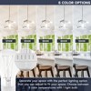 Luxrite A19 Vintage LED Light Bulb 60 Watt Equivalent, 5CCT Dimmable, 800 Lumens, Edison Bulb 7W, UL Listed, E26 Medium Base 12 Pack - 2 of 4
