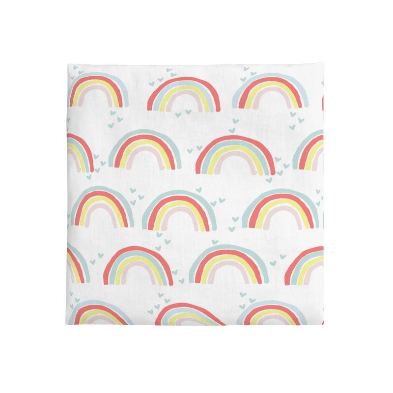 NoJo Super Soft Rainbow Nursery Mini Crib Fitted Sheet, 2 of 4