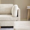 MYINDA L Shaped Convertible Modular Sectional Sofa, Free Combination Corduroy Upholstered Corner Couch for Living Room,Beige - 3 of 4