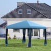 Outsunny 10' x 10' Heavy Duty Pop Up Canopy with Removable Mesh Sidewall Netting, Easy Setup Design, Outdoor Party Event with Storage Bag - 2 of 4