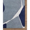 Hauteloom Robbins Modern Blue Wool Rug - 4 of 4