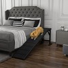 SEVOBAL Pet Steps and Ramps Dog Ramp with Non-Slip Carpet and Top Platform for Easy Access to Furniture, Black, 74"*16"*25" - 4 of 4