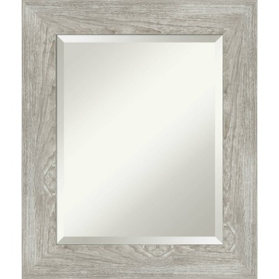 Dove Graywash Framed Bathroom Vanity Wall Mirror - Amanti Art