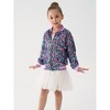 2Bunnies Girls' Amethyst Dream Sequin Bomber Jacket - 3 of 4