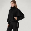 Anna-Kaci Active Women's Zip-Up Activewear Jacket with High Collar Long Sleeves and Relaxed Elastic Hem - 2 of 4