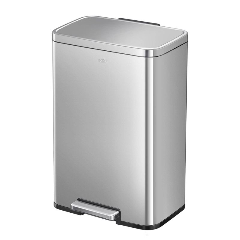 EKO Stainless Steel 50L Madison Step Trash Can, 2 of 7