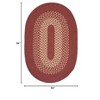 Colonial Mills Jackson - Rosewood 5 Ft x7 Ft Oval Rug Indoor 75% Polypropylene/25% Wool - 2 of 2