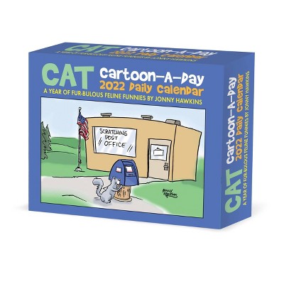 2022 Box Calendar Cat Cartoon-A-Day by Jonny Hawkins - Willow Creek Press