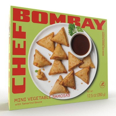 Chef Bombay Vegan Frozen Mini Vegetable Samosas - 12.5oz