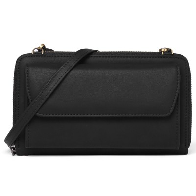 FATMOON Coin Purse Genuine Leather Phone Bag Crossbody  Cowhide Wallet Women's Wallet One Shoulder Phone Small Bag