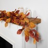 Northlight Autumn Magnolia Leaves and Mixed Berries Artificial Fall Harvest Garland - 5' x 8" - 4 of 4