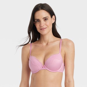 Women's Lace Push-Up Demi T-Shirt Bra - Auden™ - 1 of 4
