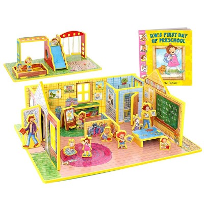 Storytime Toys D.W.'s First Day of Preschool 3D Puzzle - Book and Toy Set - 3 in 1 - Book, Build, and Play