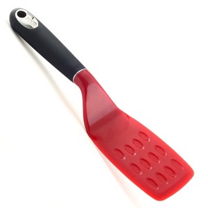 Norpro Brownie Spatula with Scalloped Blade, Red - 1 of 4
