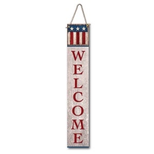 Courtside Market Red,White & Blue Glory 7x40 Hanging Artboard with Twine - 1 of 2