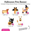 Big Dot of Happiness Halloween Pets Garland Banner, Cat and Dog Costume Party Decorations Backdrop, 30 Feet of Cord, 15 Paper Howlween Pet Shapes - 4 of 4